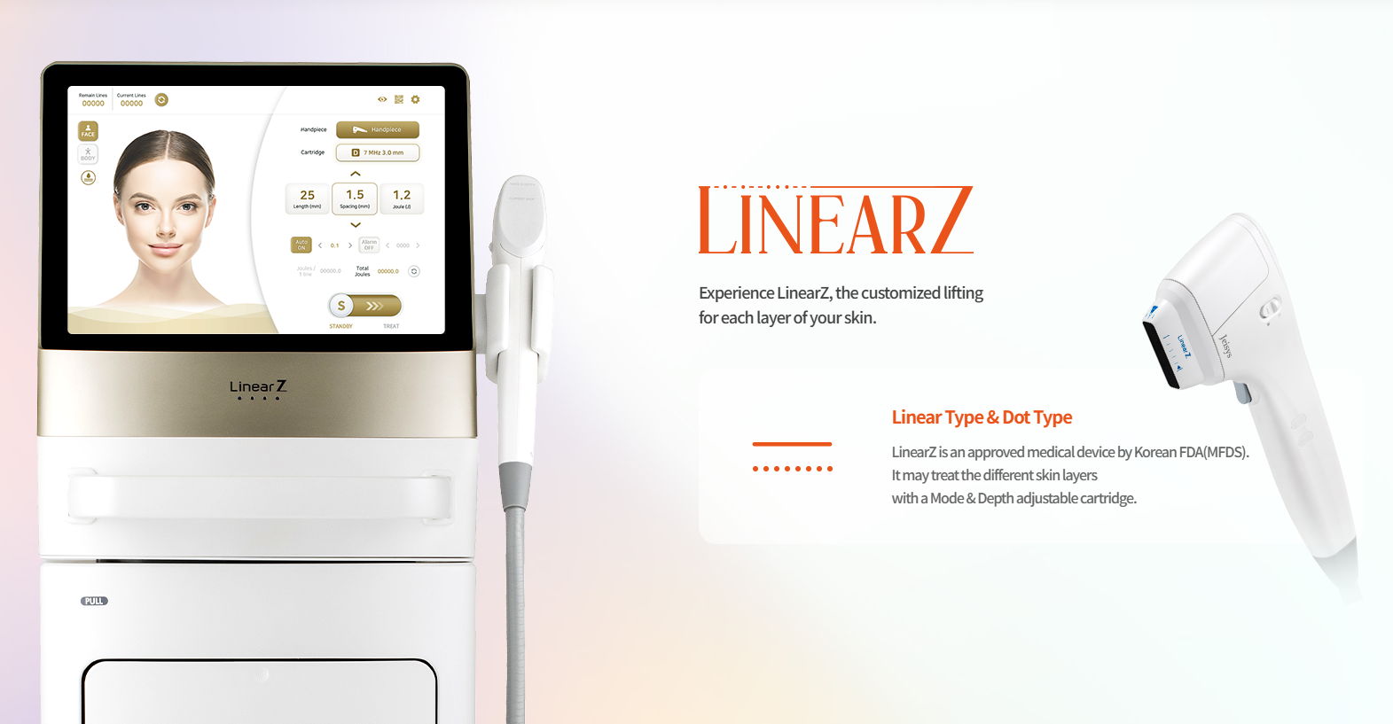 Jeisys Linear Z HIFU device at Loh & Celine Skin Specialist Clinic, Alor Setar